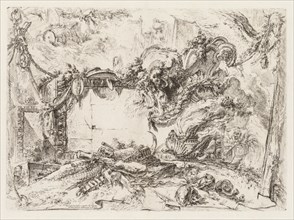 Groteschi:  Ruins with Skulls and a Smoking Vase, ca. 1745-50. Giovanni Battista Piranesi (Italian,