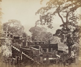 Japanese Temple Graveyard, Shuntoji, Nagasaki, c. 1867. Felice A. Beato (British, 1830-1906).