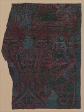 Basilisk, 1100s. Byzantium, Byzantine period, 12th century. Compound twill weave, silk; overall: 34