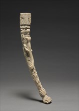 Chair Leg, 300s. Afghanistan, Begram, Kushan Period (1st century-320). Ivory; overall: 43.8 cm (17