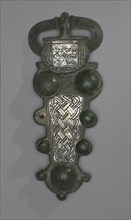 Buckle, 600s. Frankish, Migration period, 7th century. Bronze and silver overlay; overall: 18.6 cm