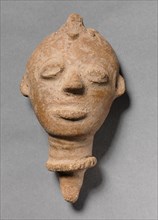 Head, 2nd half of 1600s. Guinea Coast, Ghana, Akan, 2nd half of 17th century. Terracotta; overall: