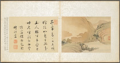 Album of Miscellaneous Subjects, Leaf 3, 1600s. Fan Qi (Chinese, 1616-aft 1694). Album leaf, ink