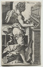 Musica. After Hans Sebald Beham (German, 1500-1550). Engraving