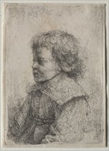Portrait of a Boy in Profile, 1641. Rembrandt van Rijn (Dutch, 1606-1669). Etching