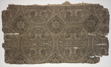 Fragment, late 1000s. Iran or Iraq, late Buyid to Seljuk period, mid-late 11th century. Lampas