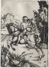 The Little Courier, c. 1496. Albrecht Dürer (German, 1471-1528). Engraving