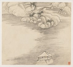 Album of Landscapes: Leaf 3, 1677. Wang Gai (Chinese, active c. 1677-1705). Album leaf, ink and