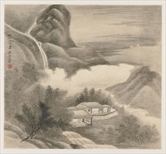 Album of Landscapes: Leaf 5, 1677. Wang Gai (Chinese, active c. 1677-1705). Album leaf, ink and