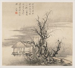 Album of Landscapes: Leaf 7, 1677. Wang Gai (Chinese, active c. 1677-1705). Album leaf, ink and
