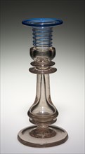 Candlestick, mid-1800s. America, Pennsylvania, Pittsburgh ?, mid-19th century. Glass and detachable