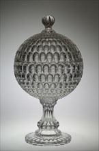 Covered Compote, c. 1865. Bakewell, Pears and Company (American). Glass; overall: 46.4 x 25.7 cm