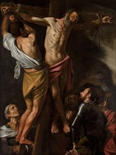 The Crucifixion of Saint Andrew, 1606-1607. Caravaggio (Italian, 1571-1610). Oil on canvas; framed: