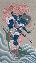 Wisdom King of Great Awe-inspiring Power (Daiitoku myoo), mid-1800s. Japan, Edo period (1615-1868).