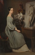 Princess Marie d'Orléans in Her Studio, c. 1838. Ary Scheffer (Dutch, 1795-1858). Oil on fabric;