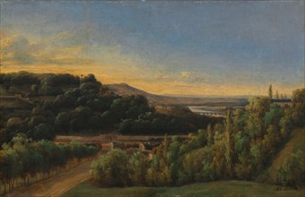 View of Saint-Cloud, Near the Seine, 1809. Alexandre Pau de St. Martin (French). Oil on fabric;