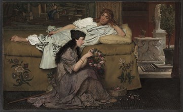 Glaucus and Nydia, 1867. Lawrence Alma-Tadema (British, 1836-1912). Oil on wood panel; framed: 55.5
