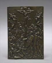 The Crucifixion, 1500s. Moderno (Italian, 1467-1528). Bronze; overall: 11.6 x 8 cm (4 9/16 x 3 1/8