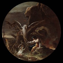 Scenes of Witchcraft: Morning, c. 1645-1649. Salvator Rosa (Italian, 1615-1673). Oil on canvas;