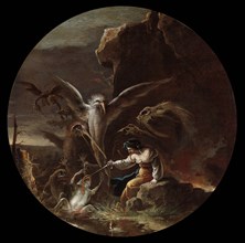 Scenes of Witchcraft, c. 1645-1649. Salvator Rosa (Italian, 1615-1673). Oil on canvas; framed: 76.2