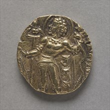 Coin with Figure of an Archer (obverse), c. 380 - c. 414. India, Chandragupta II, Gupta Period,