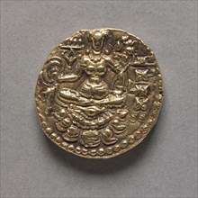 Coin with Figure of an Archer (reverse), c. 380 - c. 414. India, Chandragupta II, Gupta Period,