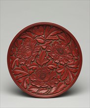 Plate with Peony Decoration, late 1300s-early 1400s. China, Yuan dynasty (1271-1368). Carved