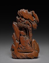 Clip for Paper with Sage Seated Under a Pine, 1600s. Pu Zhongqian (Chinese, active 1600s). Carved