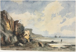 Coastal View. Thomas Churchyard (British, 1798-1865). Watercolor; sheet: 19.1 x 28.5 cm (7 1/2 x 11