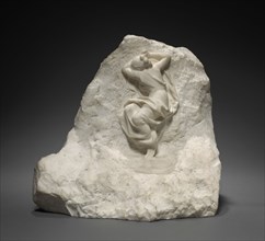 Seated Figure, c. 1860 - 1919. Édouard Charles Marie Houssin (French, 1847-1919). Marble; overall: