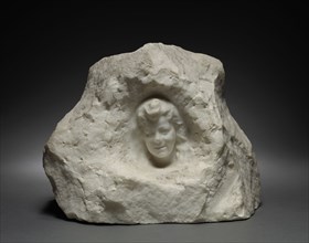Head, 1893. Édouard Charles Marie Houssin (French, 1847-1919). Marble; overall: 22.2 x 29.2 x 19 cm