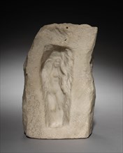 Nude Figure in a Niche, c. 1870 - 1912. Théodore Rivière (French, 1857-1912). White marble;