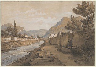 The Neuve River at the End of the Dardenne Valley, 1800s. Edouard Jean Marie Hostein (French,