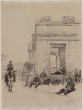 Soldiers Resting, 1878. Édouard Detaille (French, 1848-1912). Graphite and pen and black ink;