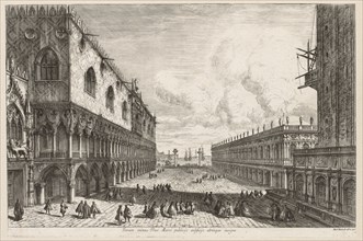 Views of Venice:  The Piazzetta, 1741. Michele Marieschi (Italian, 1710-1743). Etching