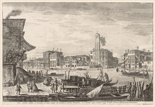 Views of Venice:  Cannaregio, 1741. Michele Marieschi (Italian, 1710-1743). Etching