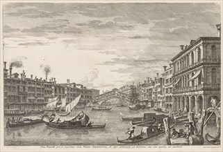 Views of Venice:  Rialto, 1741. Michele Marieschi (Italian, 1710-1743). Etching