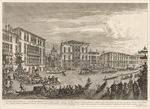 Views of Venice:  The Regatta, 1741. Michele Marieschi (Italian, 1710-1743). Etching