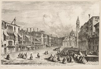 Views of Venice:  S. Maria Formosa, 1741. Michele Marieschi (Italian, 1710-1743). Etching