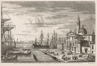 Views of Venice:  The Basin of St. Mark's, 1741. Michele Marieschi (Italian, 1710-1743). Etching