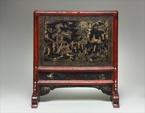 Table Screen:  The Peach Blossom Spring, Land of the Immortals, 14th Century. China, Yuan dynasty