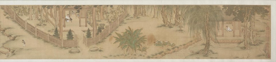 The Garden for Solitary Enjoyment, 1515-1552. Qiu Ying (Chinese, 1494-1552). Handscroll, ink and