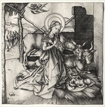 The Life of Christ: The Nativity, c. 1480-1490. Martin Schongauer (German, c.1450-1491). Engraving