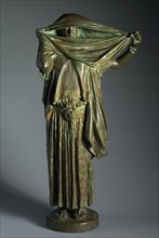 Woman with a Veil, c. 1891. Jean-Léon Gérôme (French, 1824-1904). Bronze; overall: 60.5 x 32.7 cm