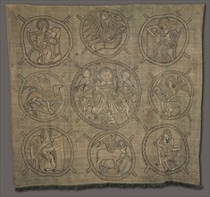 Embroidered Panel: Holy Kinship, 1500s. Germany or Switzerland, 16th century. Embroidery: silk and