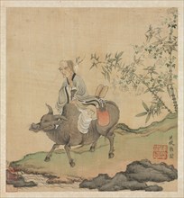 Paintings after Ancient Masters: Laozi Riding an Ox, 1598-1652. Chen Hongshou (Chinese,