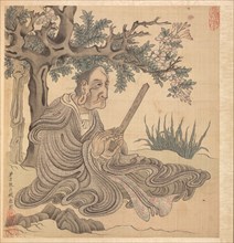 Paintings after Ancient Masters: A Lohan [after Kuan-hsiu], 1598-1652. Chen Hongshou (Chinese,