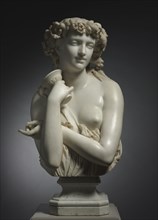 Bacchante, 1863. Jean-Baptiste Clésinger (French, 1814-1883). Marble; overall: 88 x 44.5 x 37.5 cm