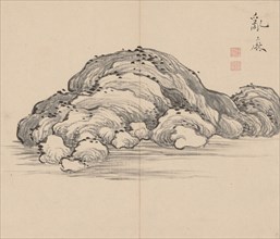 Double Album of Landscape Studies after Ikeno Taiga, Volume 1 (leaf 12), 18th century. Aoki Shukuya