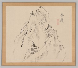 Double Album of Landscape Studies after Ikeno Taiga, Volume 1 (leaf 25), 18th century. Aoki Shukuya
